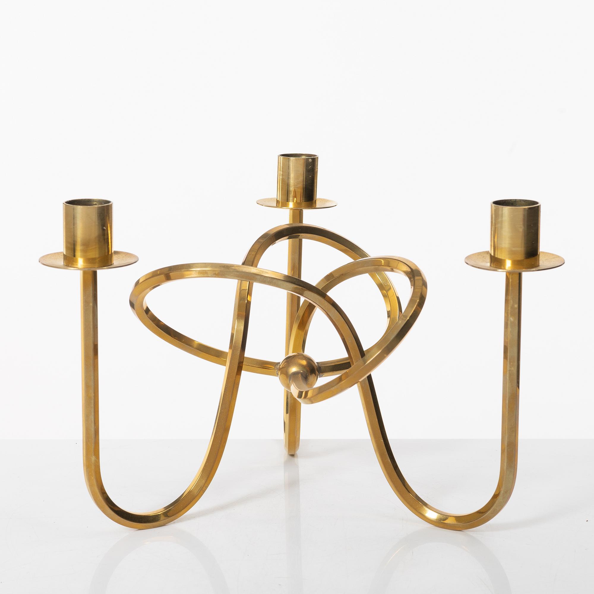 Josef Frank, a brass candelabrum, "The Friendship Knot", Svenskt Tenn.