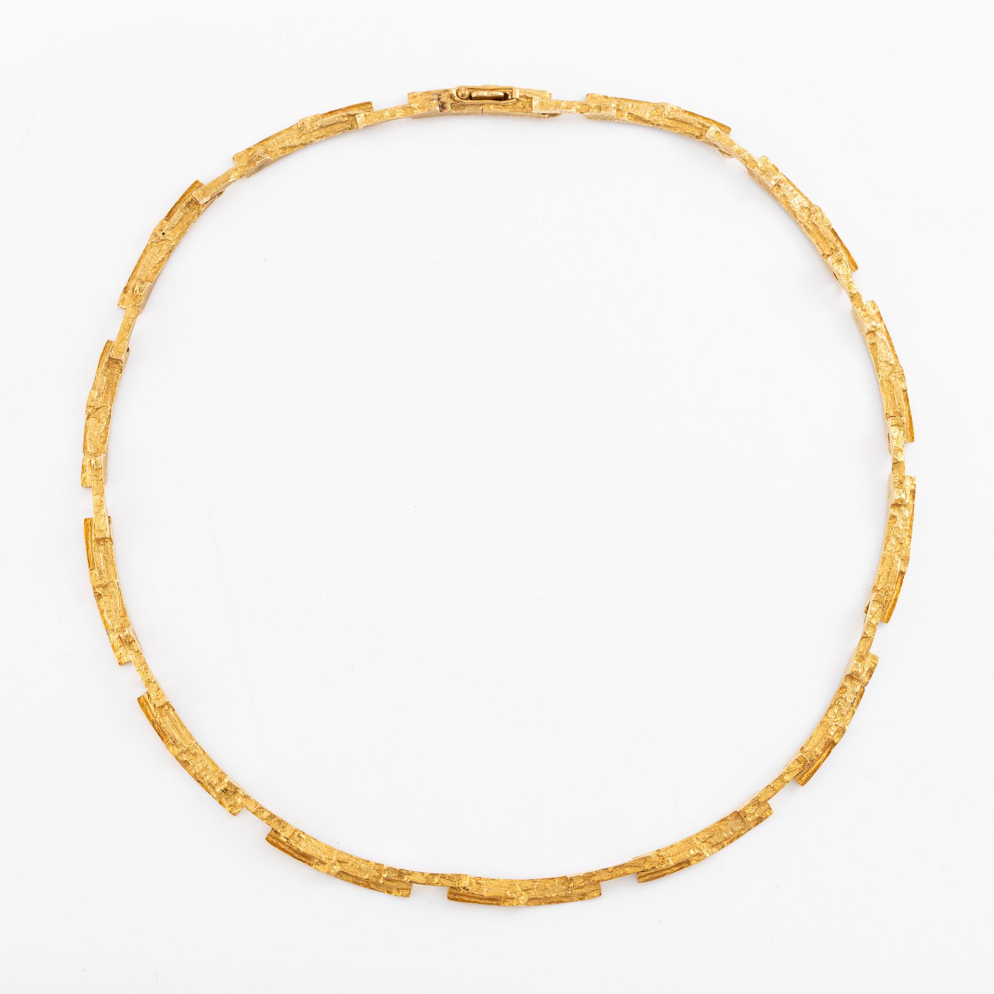 Lapponia necklace 18K gold, design by Björn Weckström.