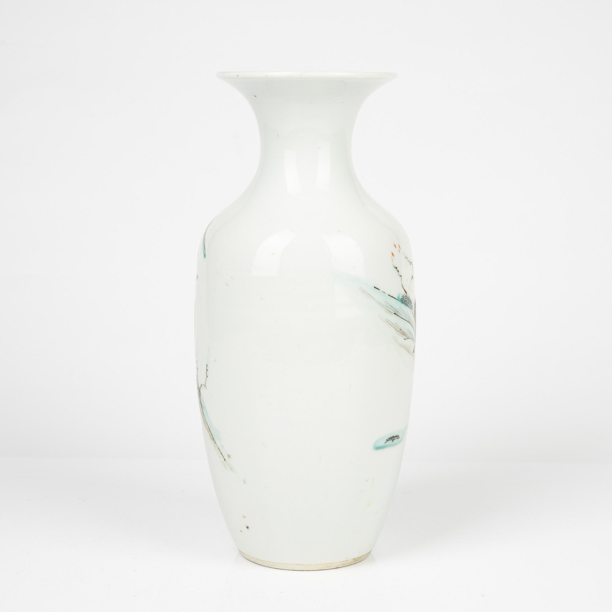 Vas, porslin, Kina, 1800-tal.