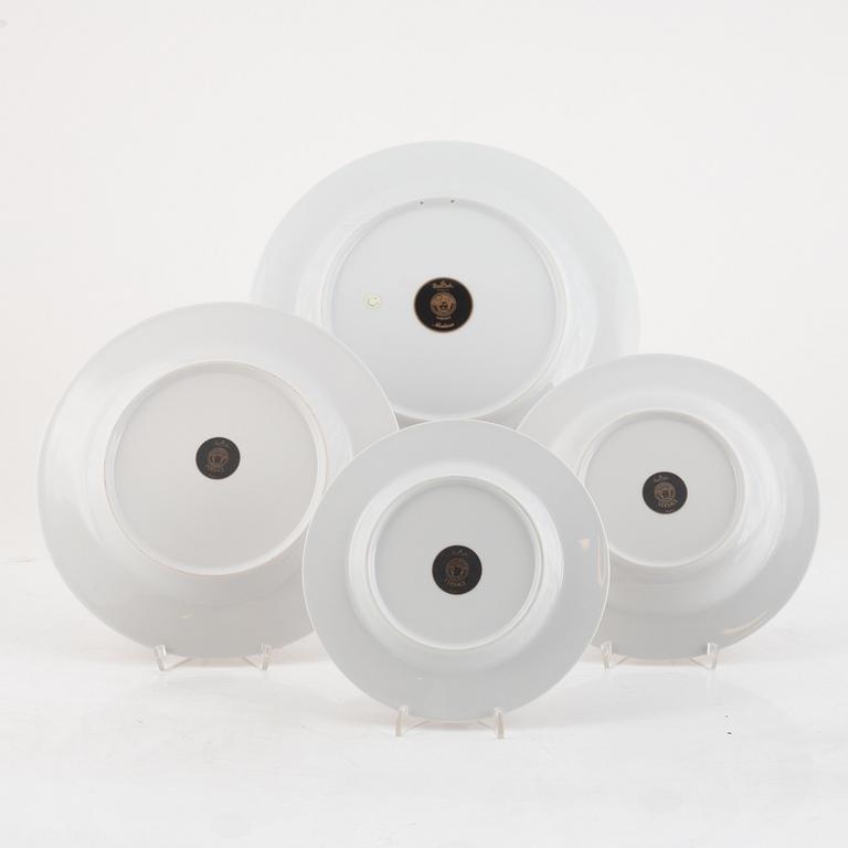 A 63-piece porcelain coffee and dinner service, "Medusa, Rosenthal for Versace.