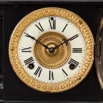 A TABLE CLOCK, Ansonia clock company, New York, late 19th century.