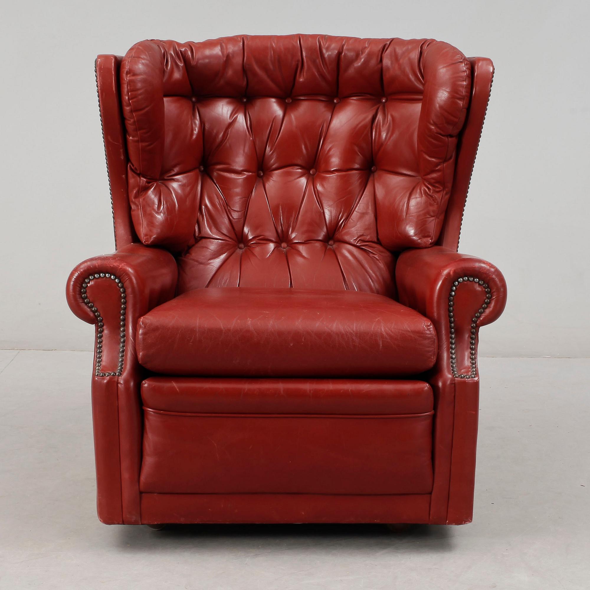 FÅTÖLJ, England, 1900-talets mitt.