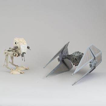 STAR WARS, A set of 10 vehicles Kenner and Palitor 1970's-/90's.