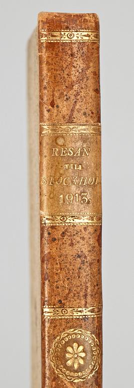 BOK, "Resan till Stockholm År 1913", Peter Adam Wallmark, Stockholm 1819.