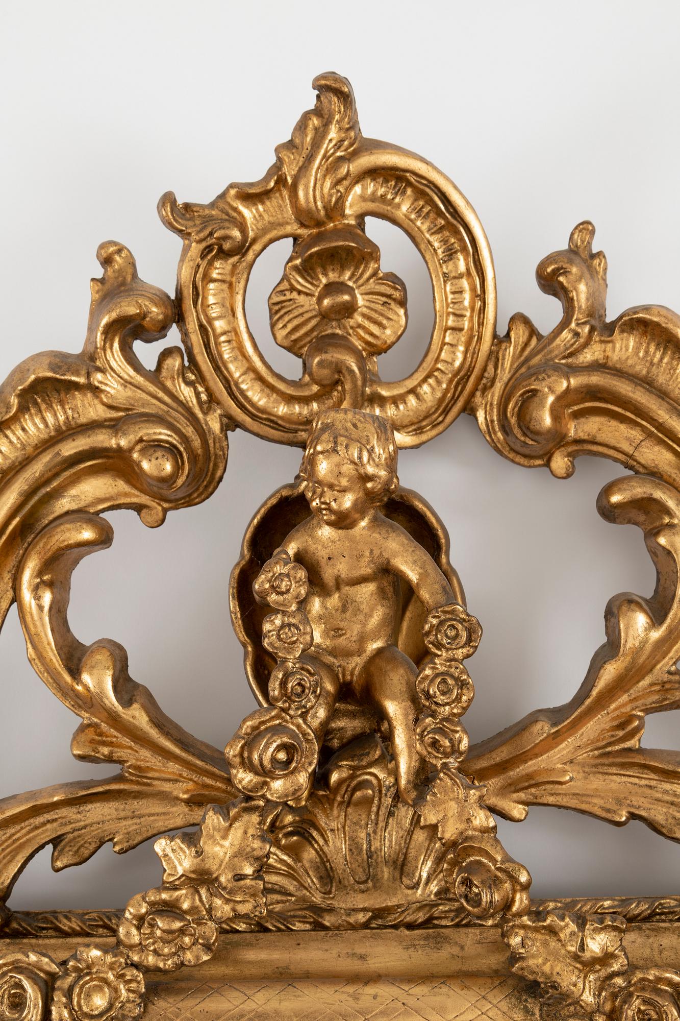 Spegel, Nyrokoko, sent 1800-tal.