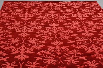 A carpet, India, wool  and  bambo  silk, ca 300 x 200 cm.