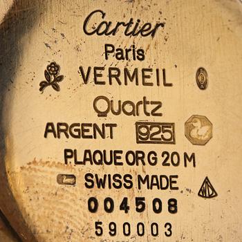 must de Cartier, Vermeil, wristwatch, 30 mm.