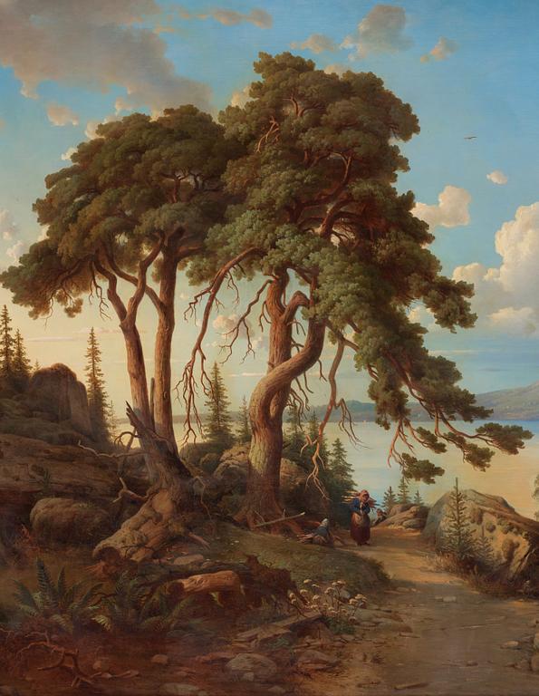 Joseph Magnus Stäck, Landscape with a woman.