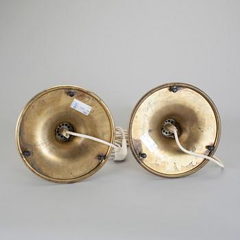 BORDSLAMPOR, ett par, Ateljé Lyktan, 1900-talets andra hälft.