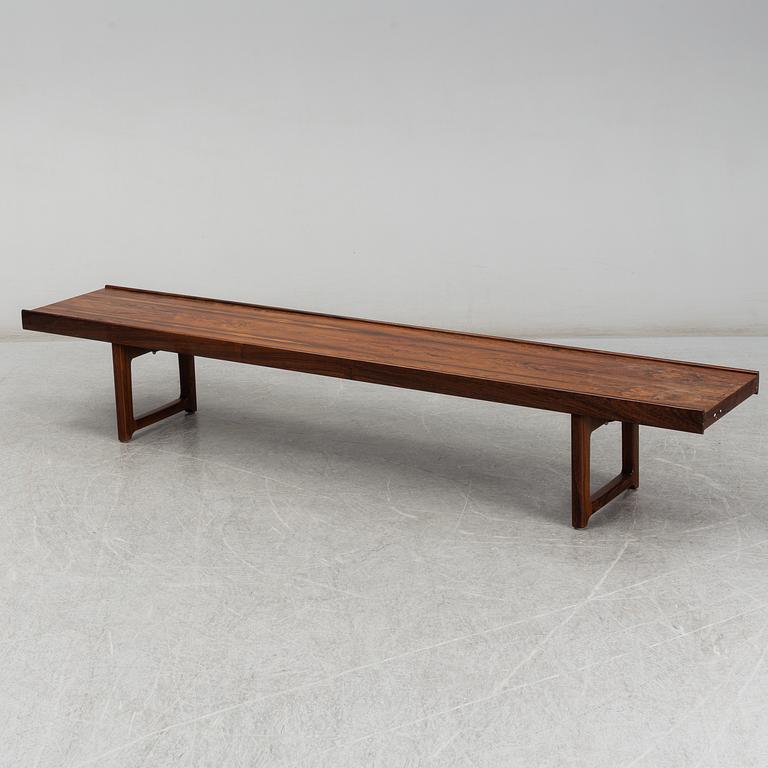 TORBJØRN AFDAL, a 'Krobo' palisander bench from Mellemstrands Trevaruindustri, Norway, 1960's/70's.