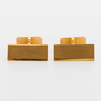 MANSCHETTKNAPPAR, ett par, 18K guld, Gustav Dahlgren Malmö, 1965,
