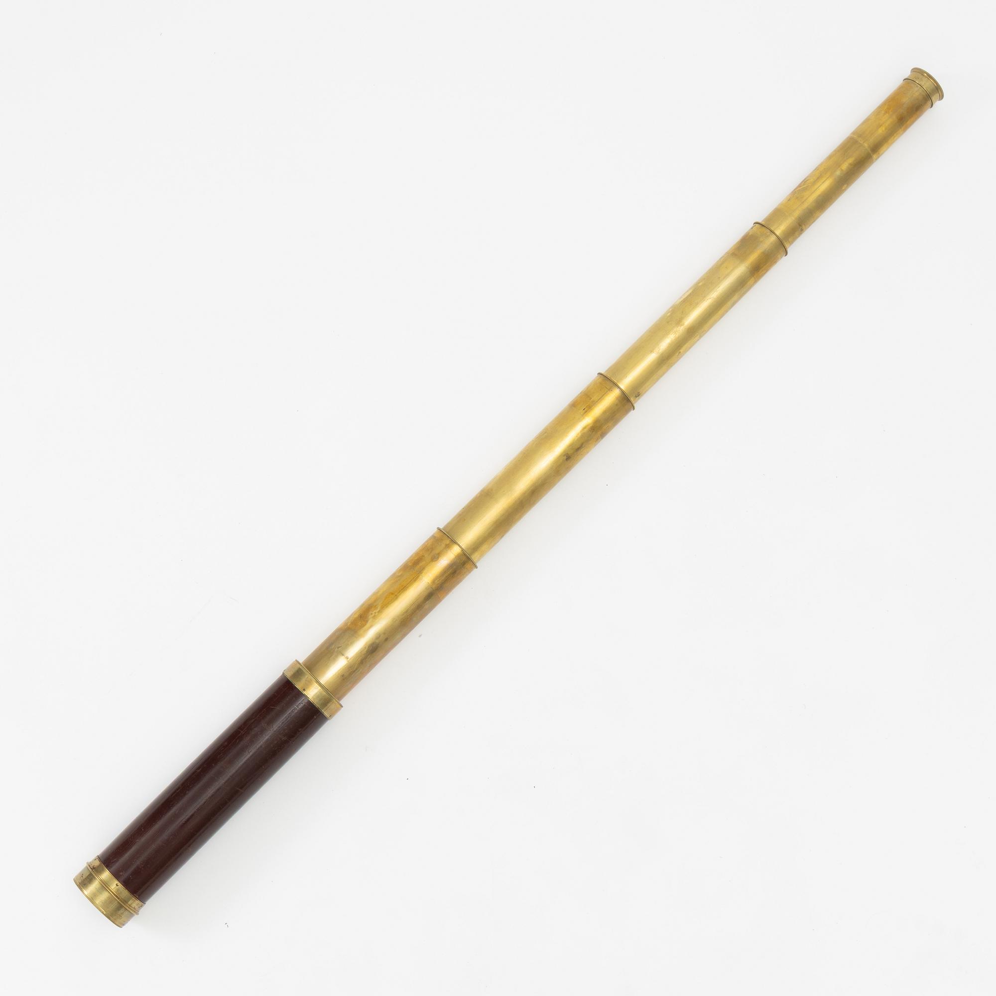 A cased telescope, 19th century, marked Dollond London.