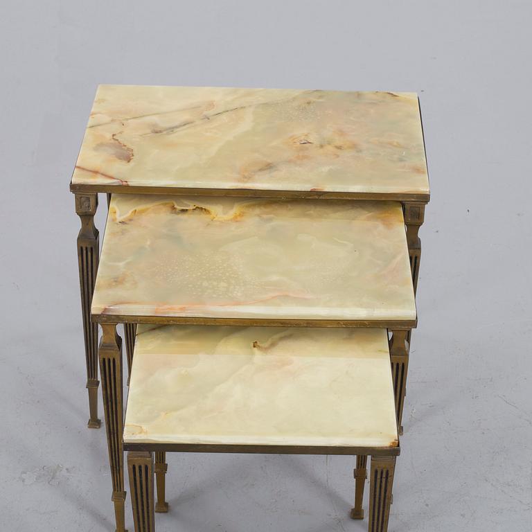 Side tables, late 20th century.