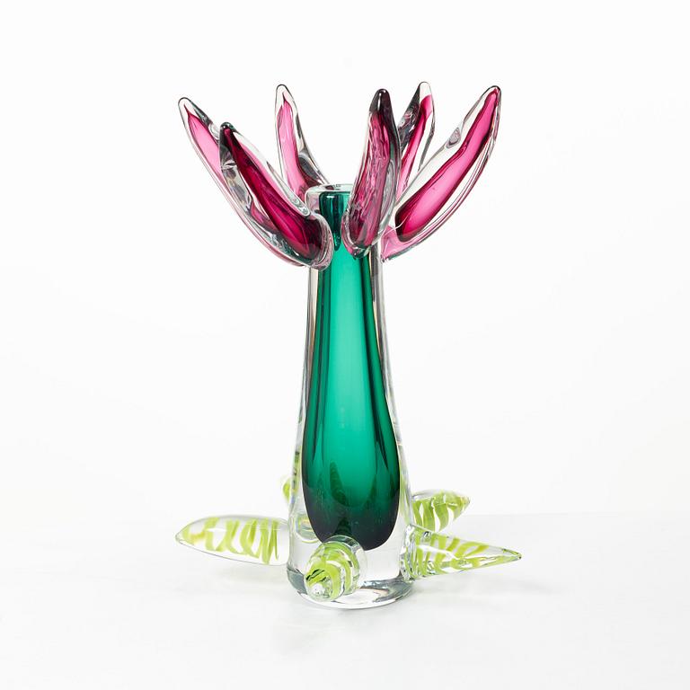 Erik Höglund, A unique glass vase, Strömbergshyttan, 1991.