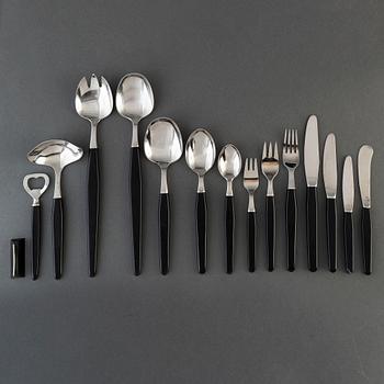 A 196 piece 'Scanline' flatware service by Sigvard bernadotte & Acton Björn, Dansk Knivfabrik, Denmark.