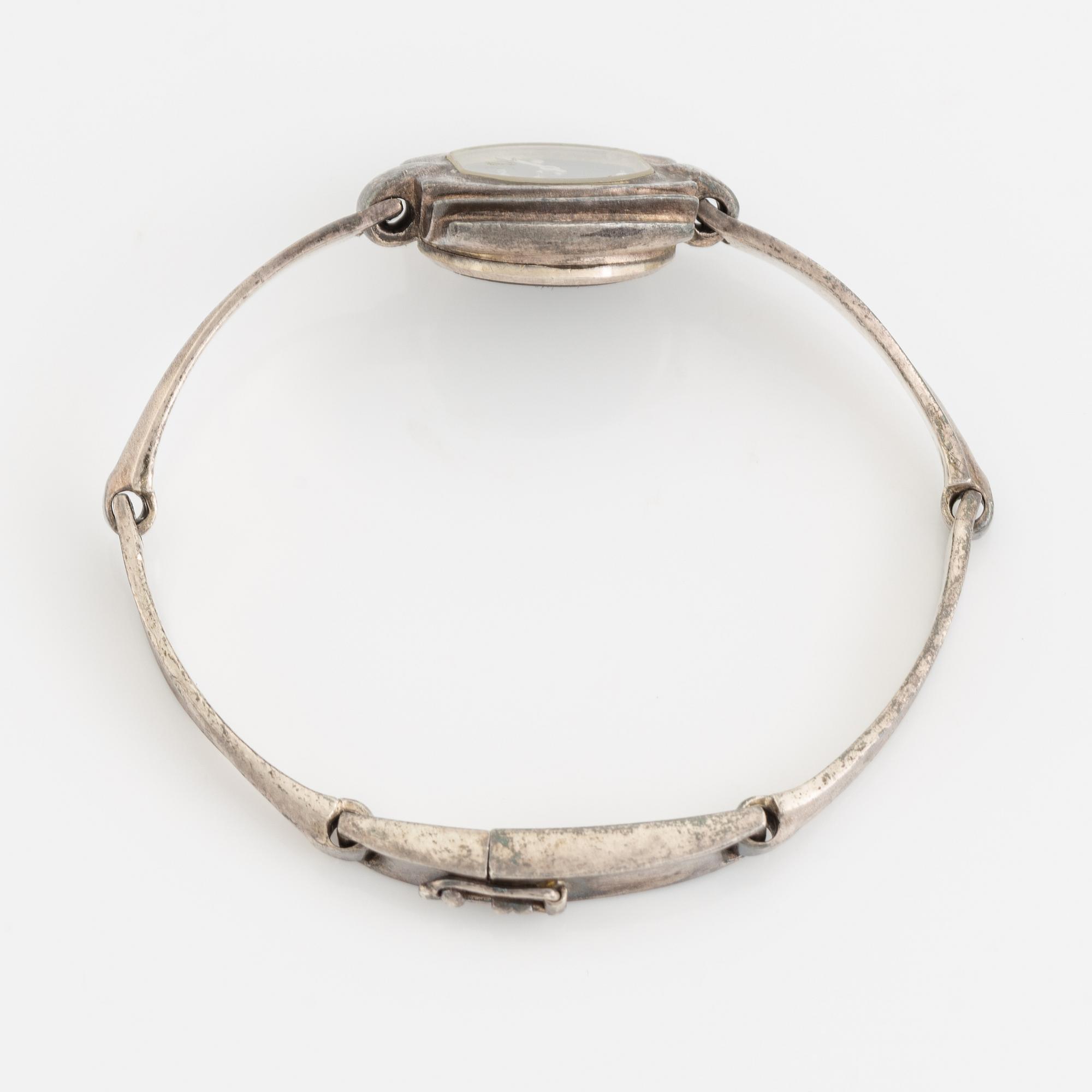 Lapponia sterling silver watch, 1981.