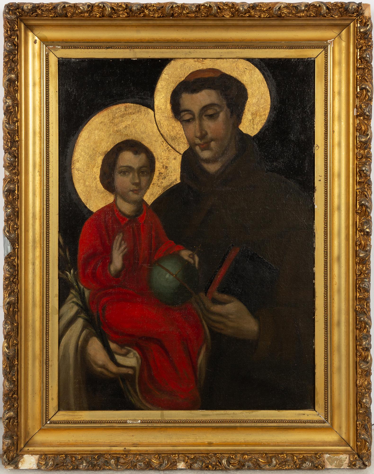 Okänd konstnär, troligen 1800-tal, Salvator Mundi.