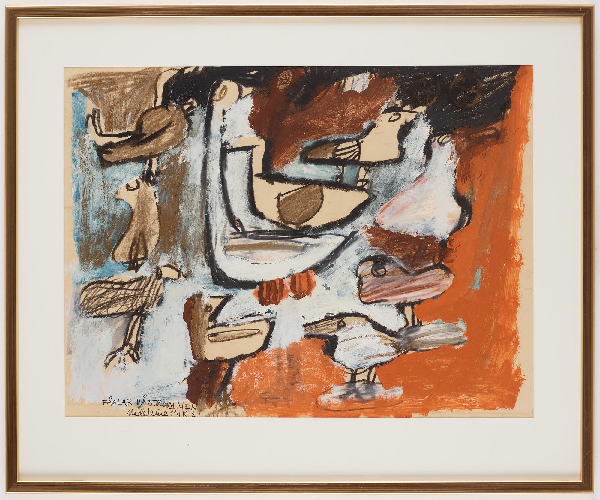 Madeleine Pyk, 'Fåglar på strömmen'.