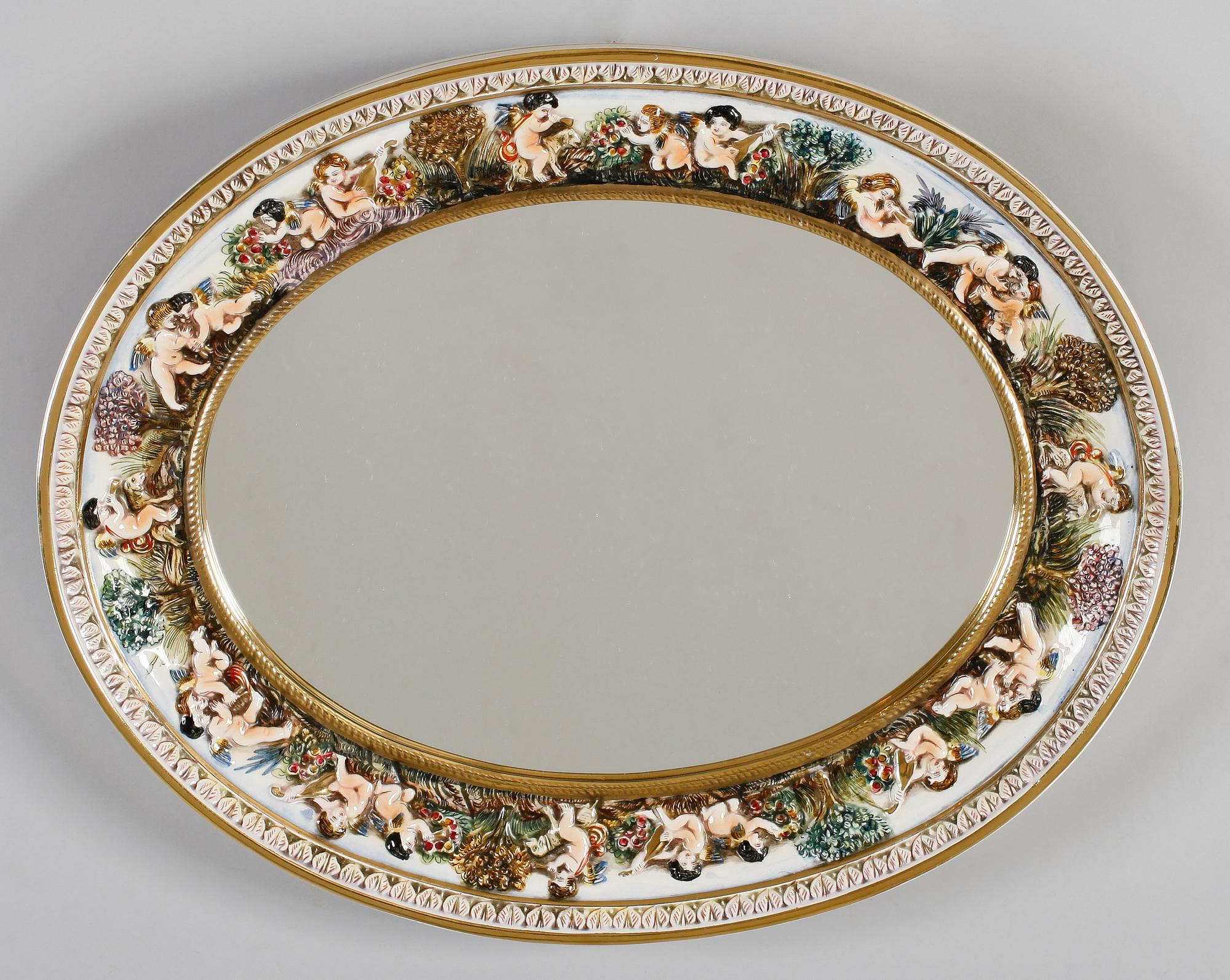 SPEGEL, Capodimonte, Italien, 1900-talets mitt.