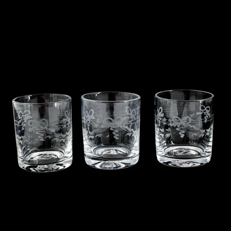 WHISKYGLAS, 12 st, "Antik", Reijmyre.