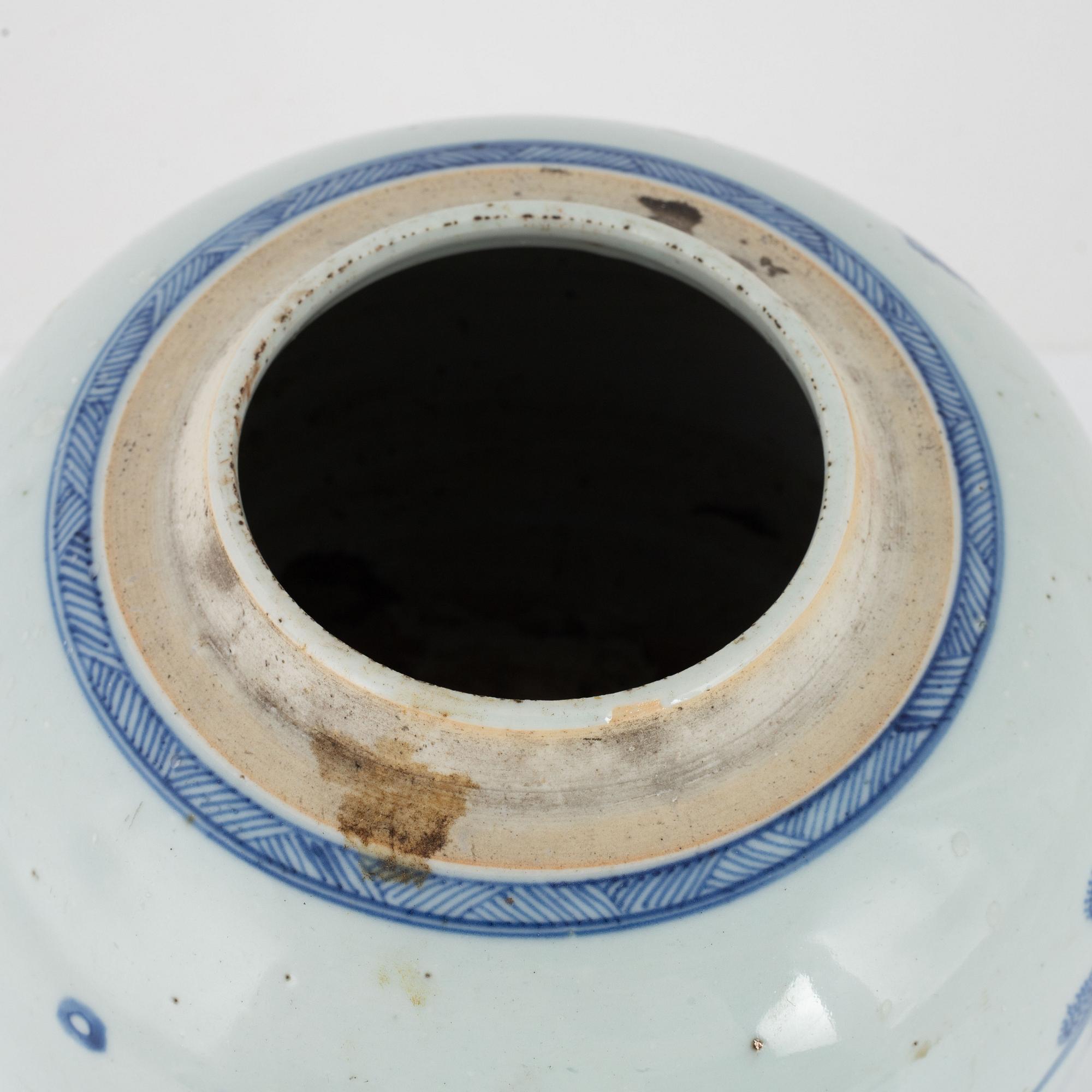 Bojan, porslin, Kina, Qingdynasti, 1800-tal.