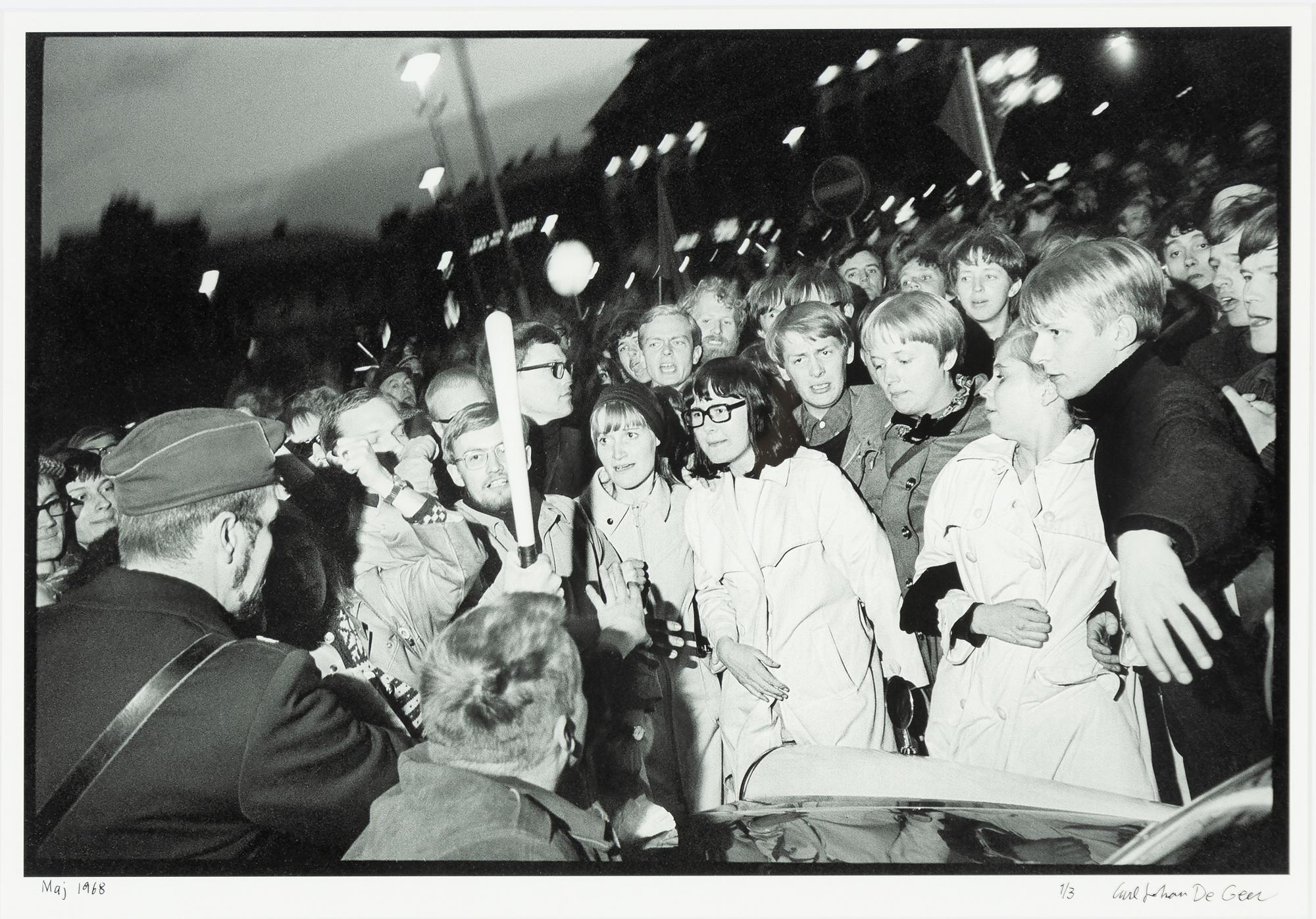 Carl Johan De Geer, "Maj 1968".
