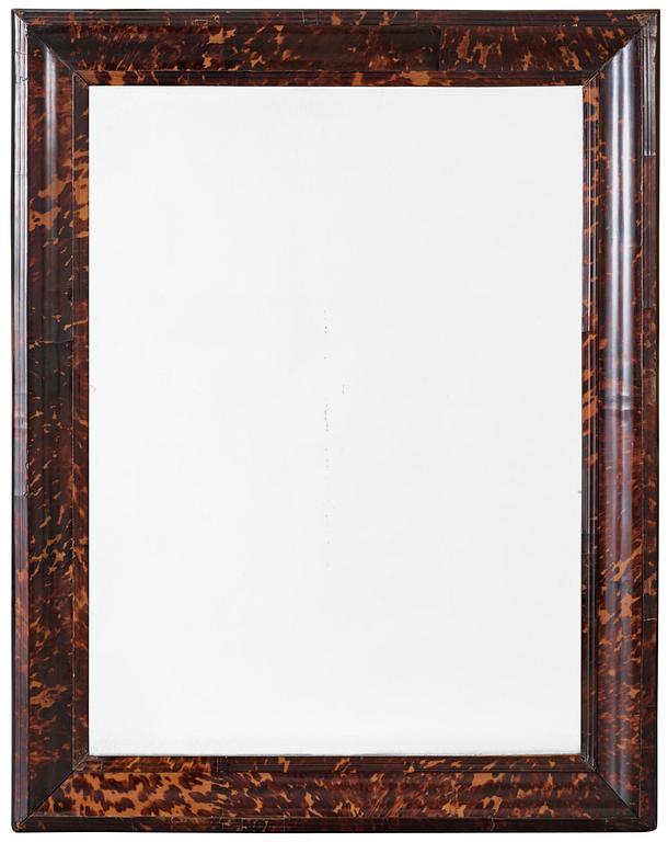 A tortoiseshell veneered 18th/19th Century frame/mirror.