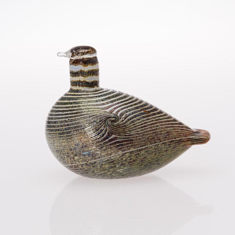 OIVA TOIKKA, LASILINTU, signeerattu Oiva Toikka Nuutajärvi Notsjö.