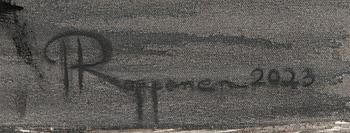 Tuula Ropponen, olja på duk, signerad och daterad 2023.