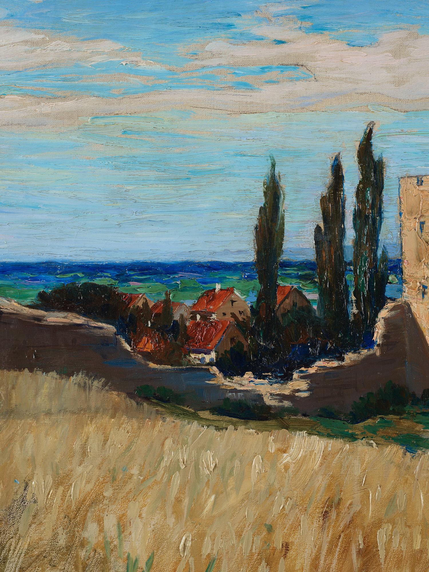 Ingeborg Westfelt-Eggertz, View over Visby City Wall from Nordergravar.