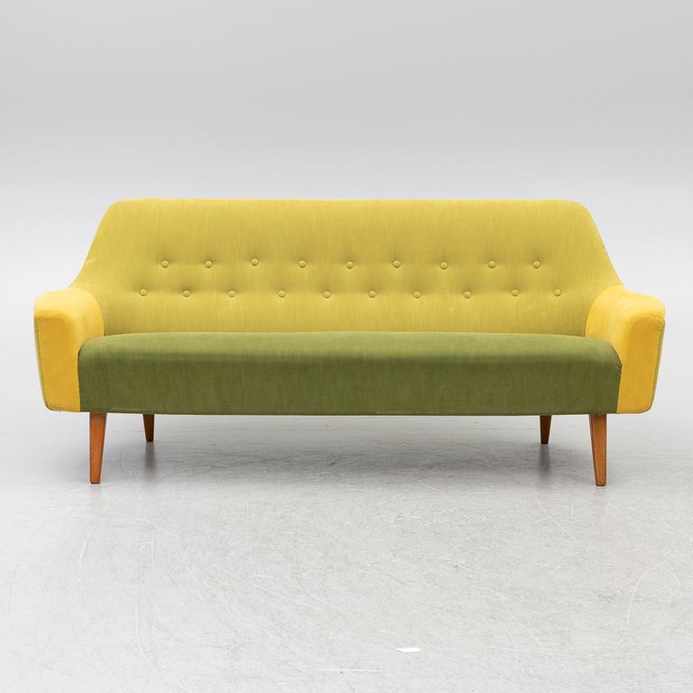 A Swedish sofa and chair, mid 20th century.
