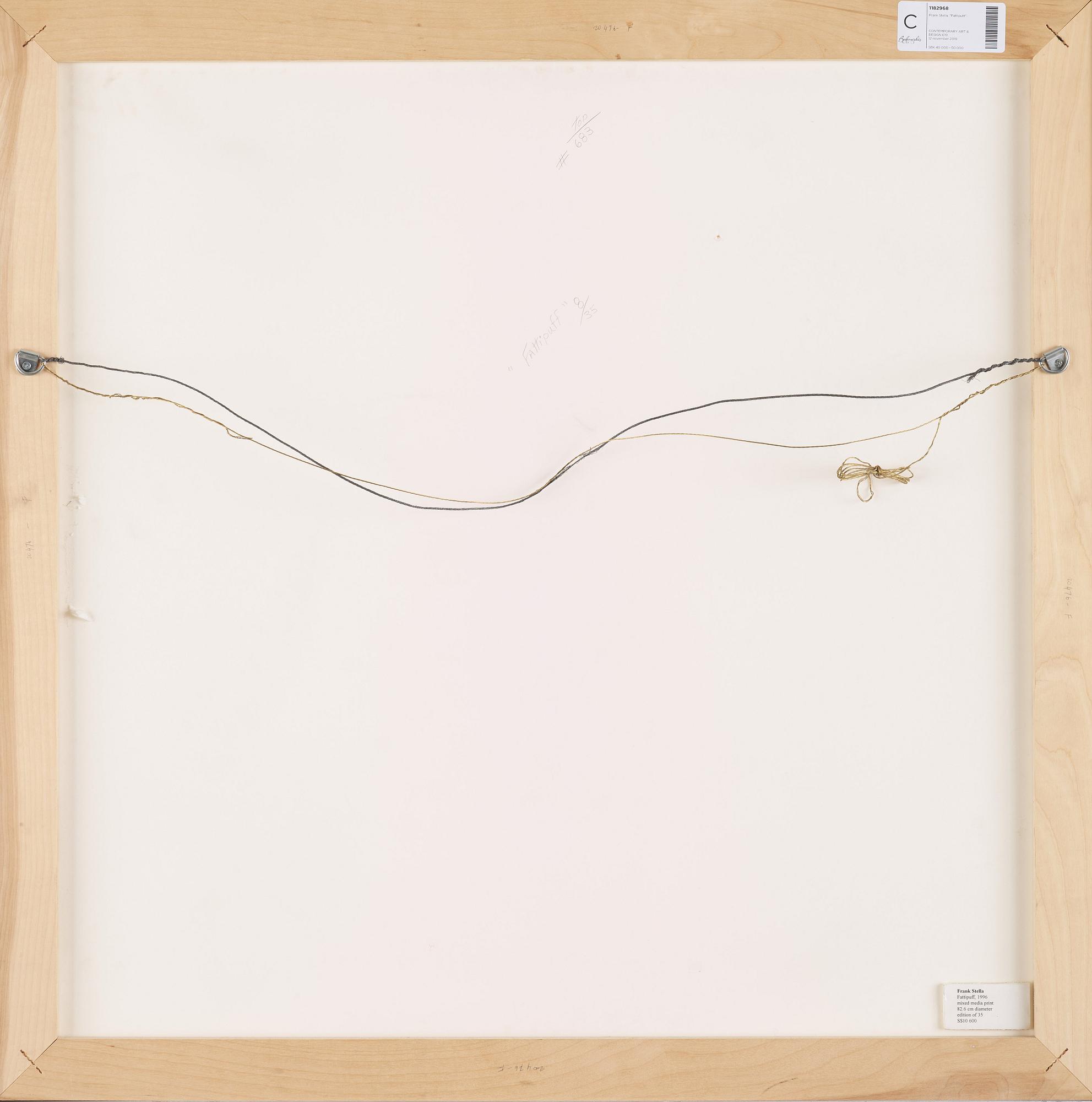 Frank Stella, "Fattiputt" from "Imaginary Places II".