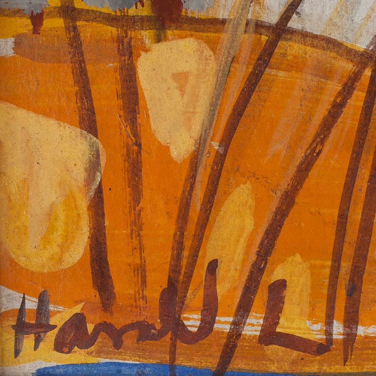 HARALD LINDBERG, olja på pannå, signerad.