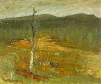 Kalle Hedberg, oil on panel, signed.