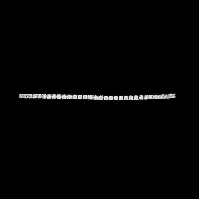 ARMBAND, briljantslipade diamanter, tot. ca 1.50 ct.