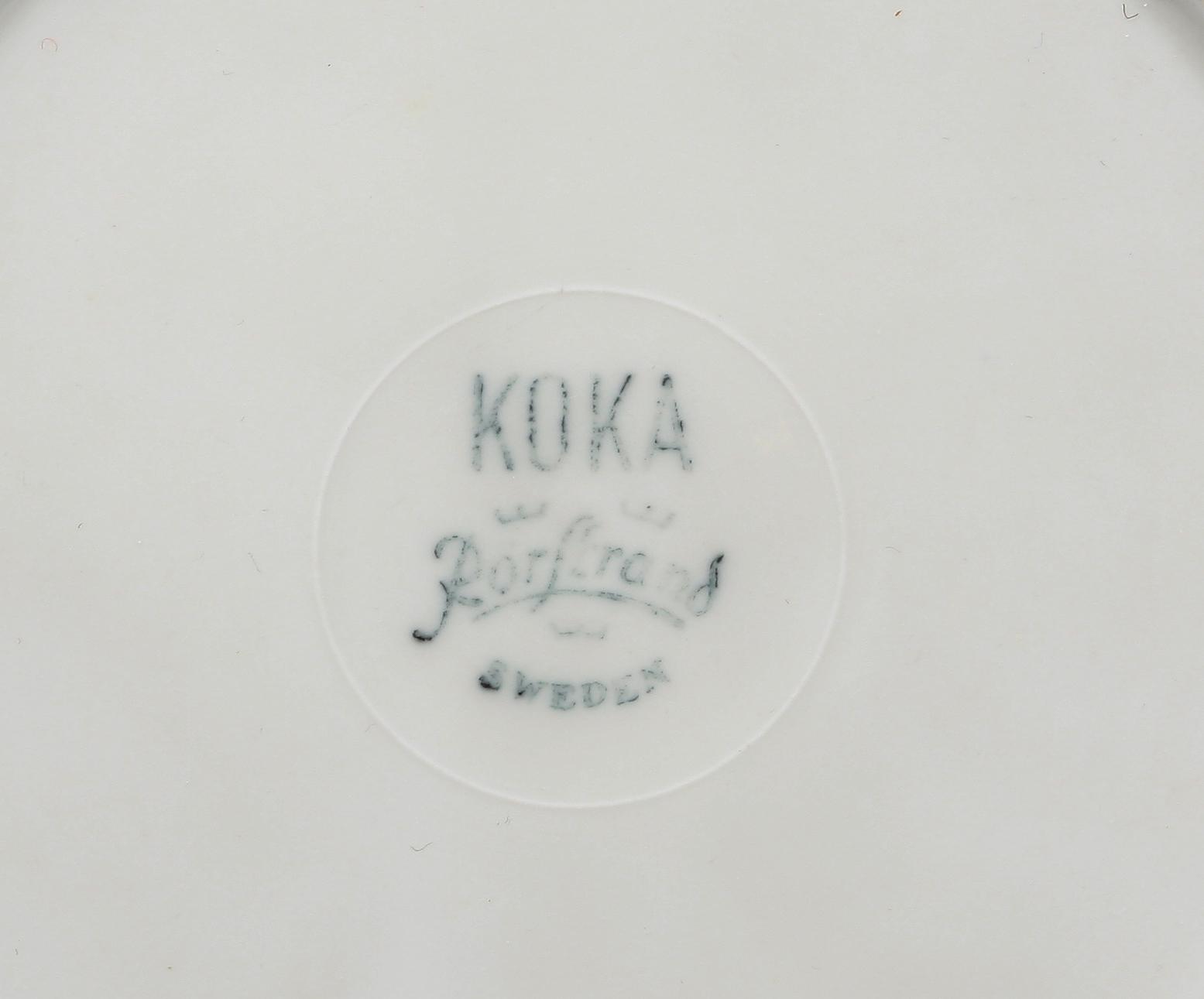 MATSERVISDELAR, 10 st, porslin, Hertha Bengtsson, Rörstrand.