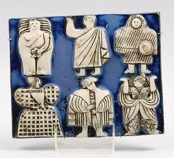 VÄGGRELIEF, stengods, Lisa Larson, Gustavsberg. Sign.