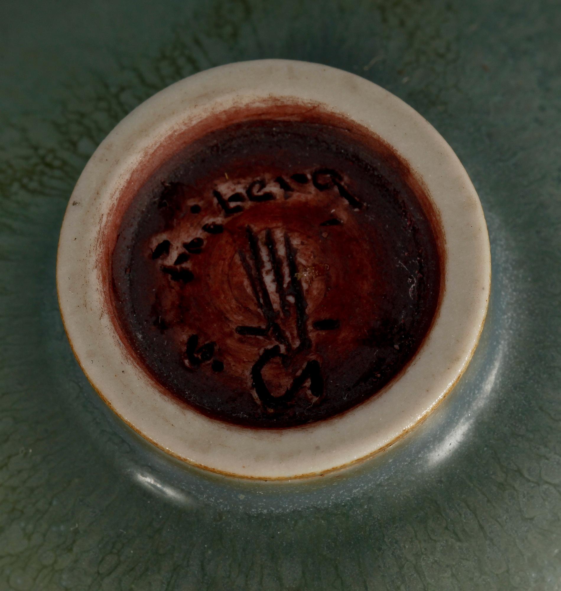 SKÅLAR, 3 st, stengods, Berndt Friberg, Gustavsberg. Signerade Friberg med studiohanden.