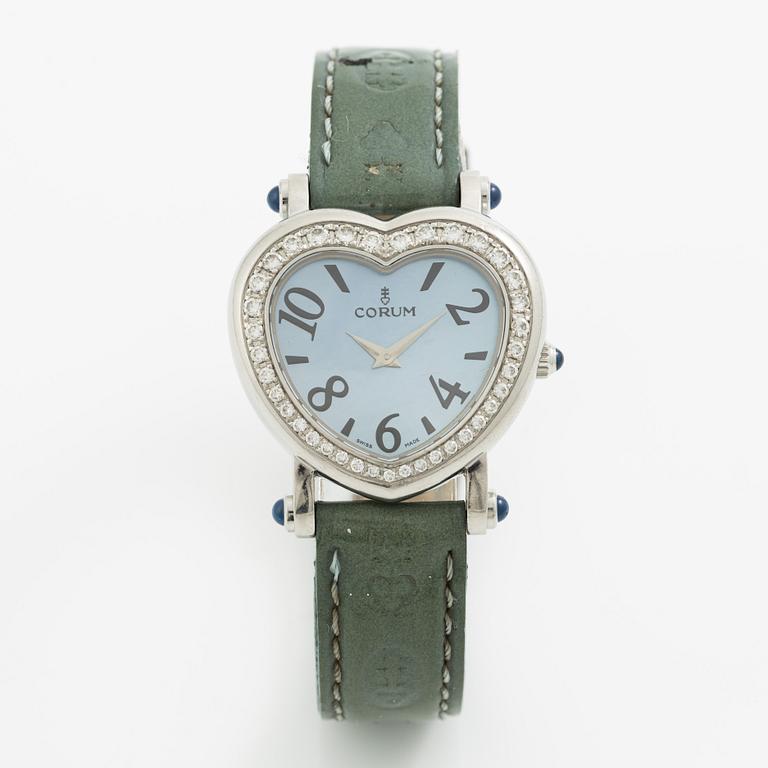 Corum, "Heart Beat", "MOP dial", armbandsur, 30 mm.