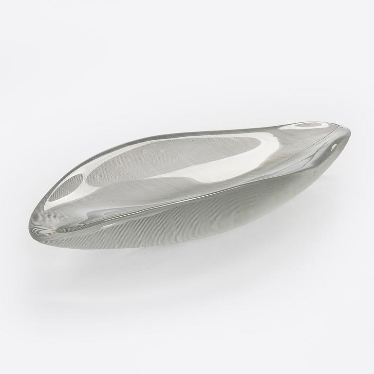 Tapio Wirkkala, konstglas, "Fjäder", signerad Tapio Wirkkala Iittala -54.