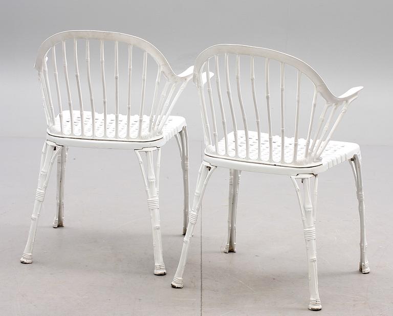 TRÄDGÅRDSSTOLAR, 4 st, 1900-talets andra hälft.