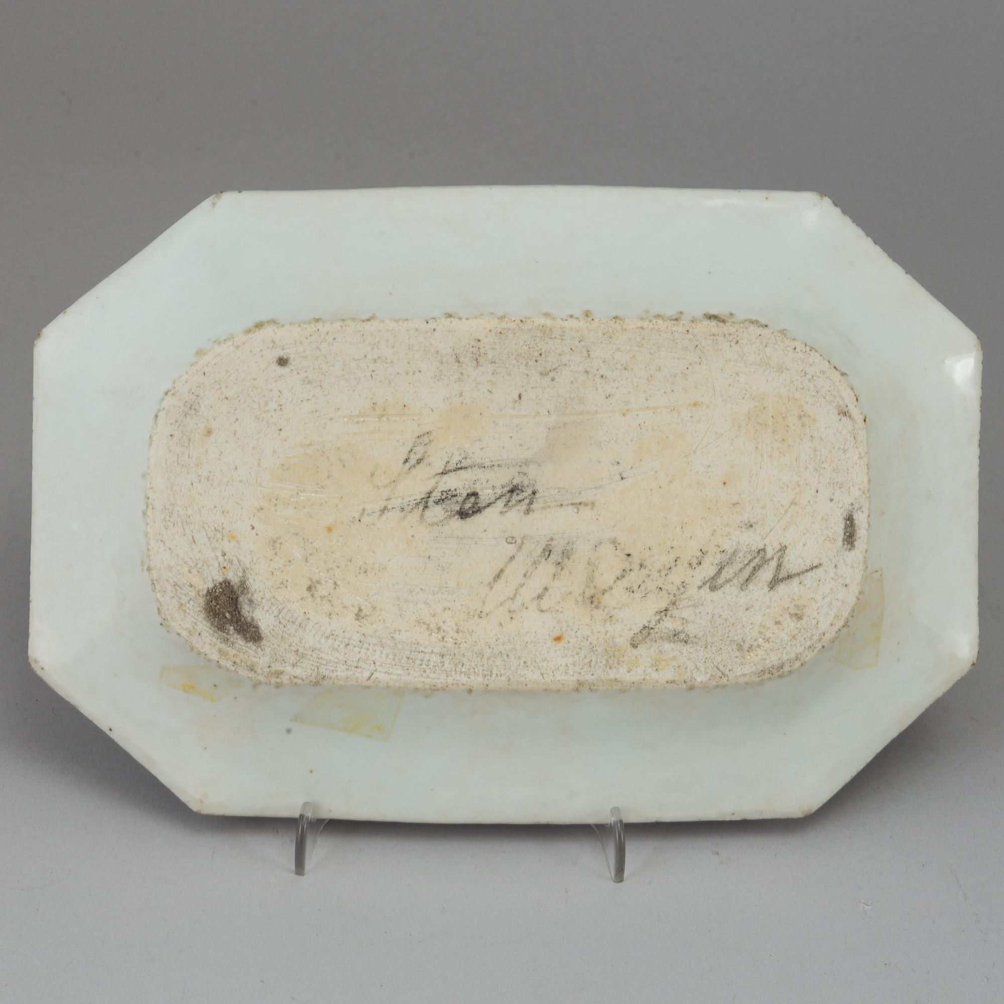 FAT, kompaniporslin. Qingdynastin, Qianlong (1736-95).