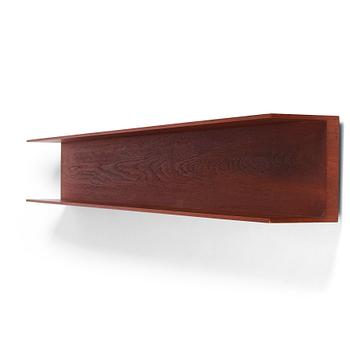 65. Walter Wirz, a rosewood hanging wall shelf, Wilhelm Renz, Germany, 1960s.