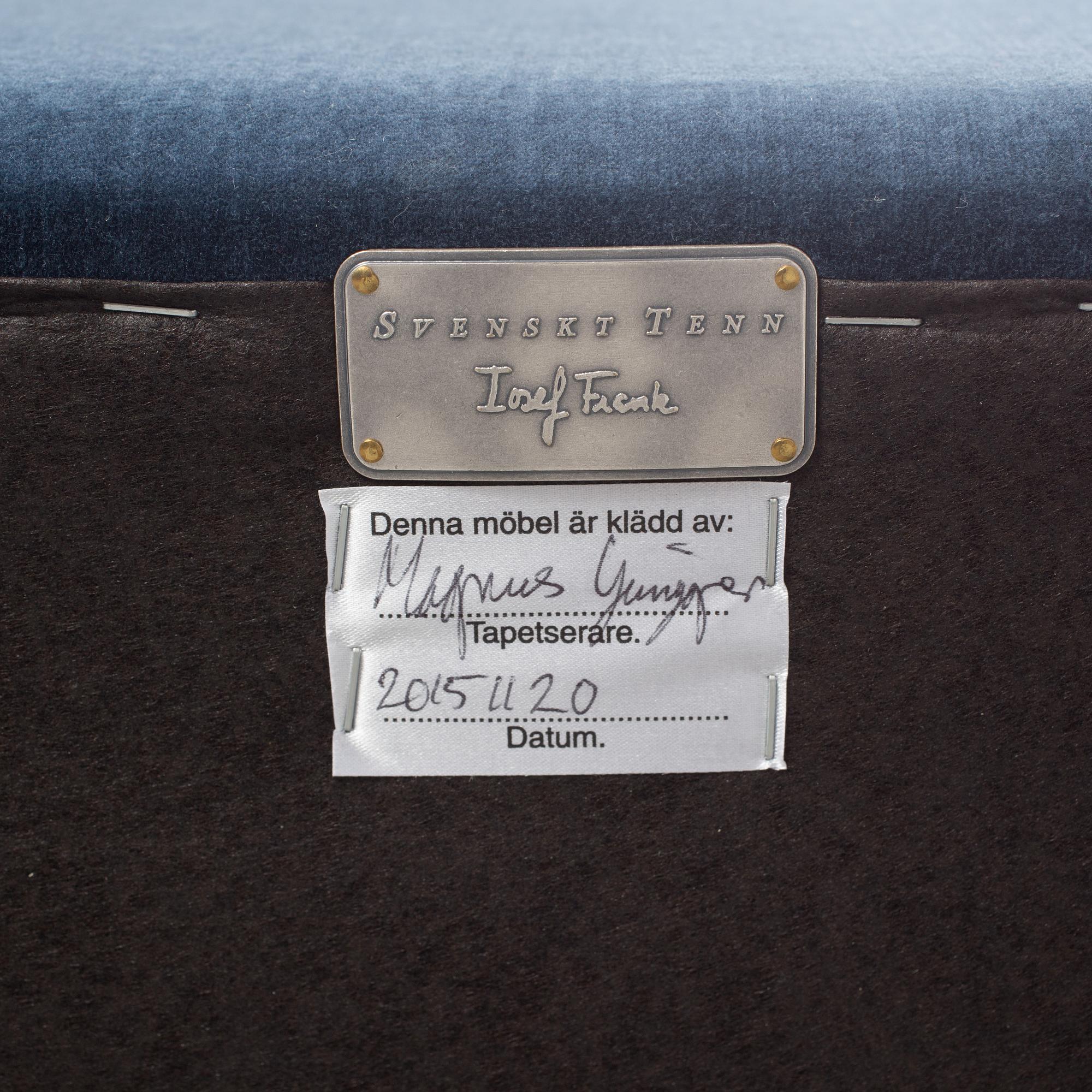 A Josef Frank model nr 3031 sofa, Svenskt Tenn Sweden.