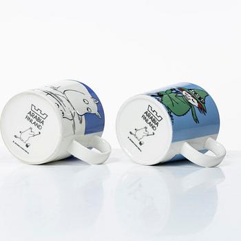 Arabia, 29 Moomin mugs, Finland.