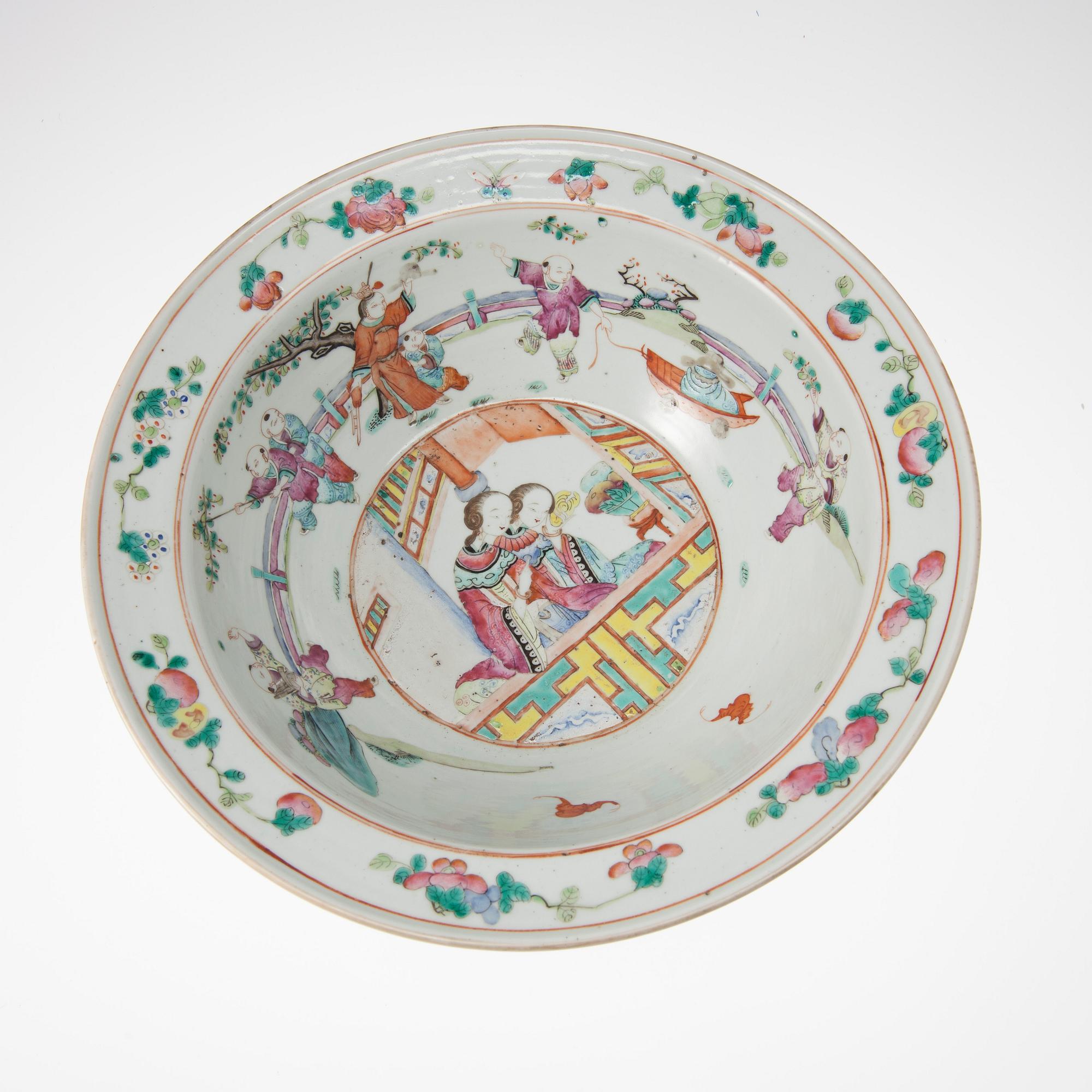 SKÅL, porslin, Kina 1700-tal.