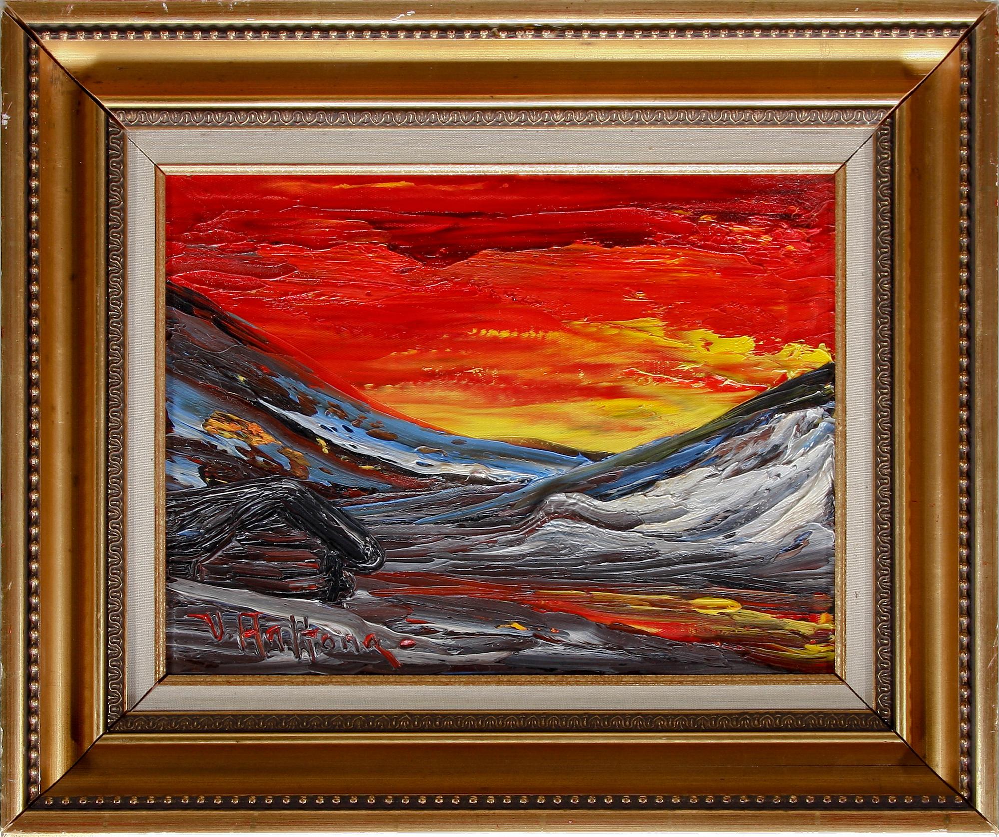 VEIKKO AALTONA, olja på duk sign.