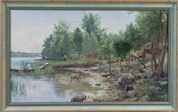 JACOB SILVÈN, olja på duk, sign o dat 1885.