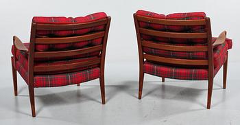 FÅTÖLJER, ett par, Arne Norell, 1960/1970-tal.