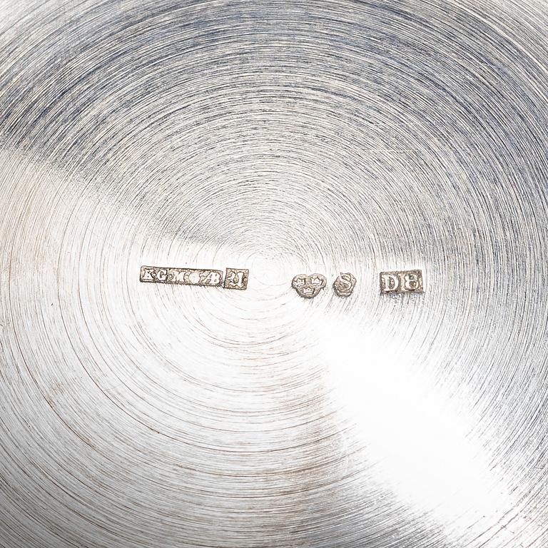 Three silver bowls , including GAB, 20th century.